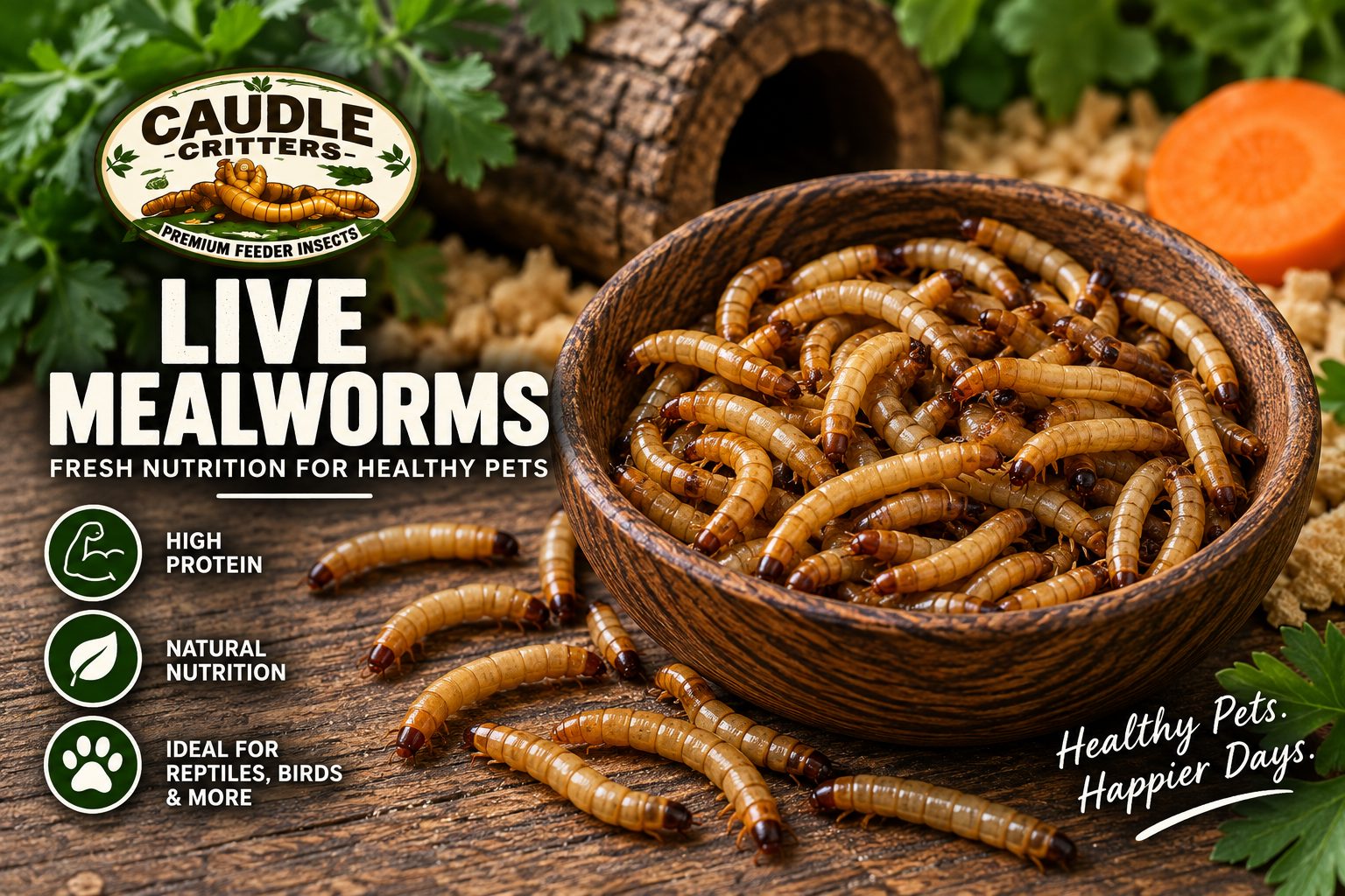 Live Mealworms